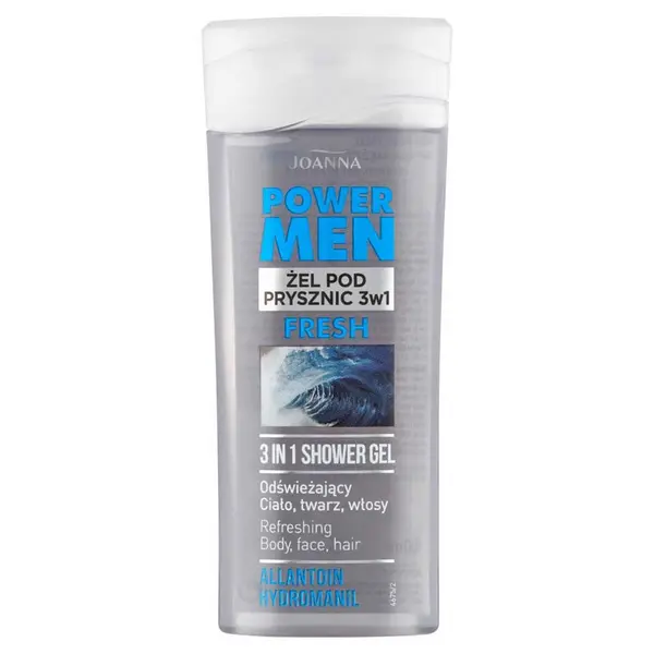 Joanna Power Men 3 in 1 Shampoo and Shower Gel - 100ml