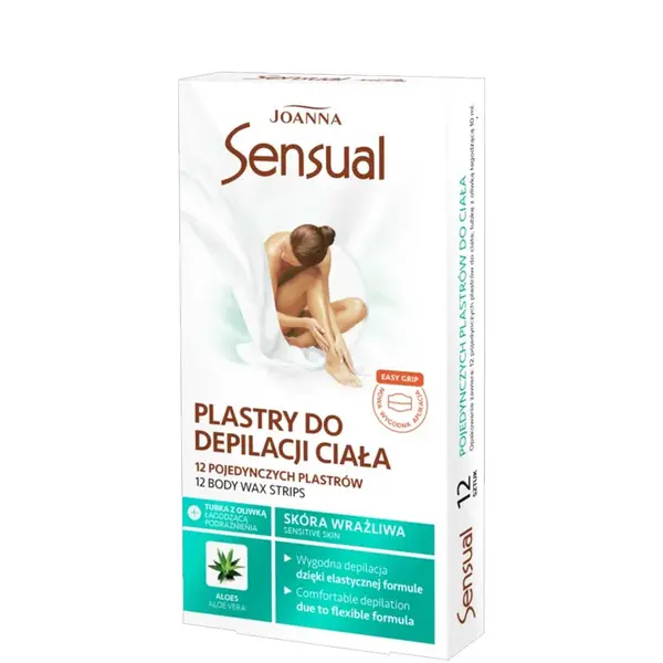 Joanna Sensual Depilatory Body Strips with Aloe Vera Extract (12 strips)