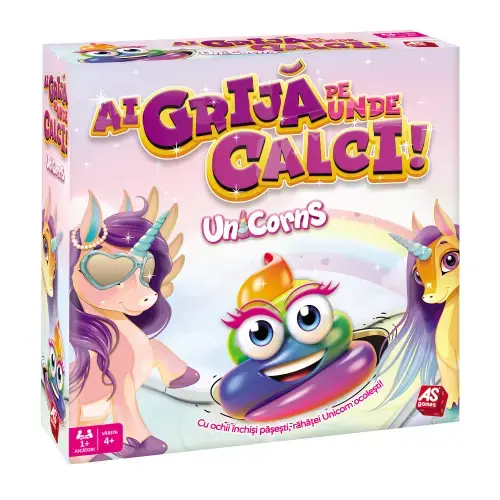 Joc AS Games - Ai grija pe unde calci!, Unicorns, lb. romana, +4 ani