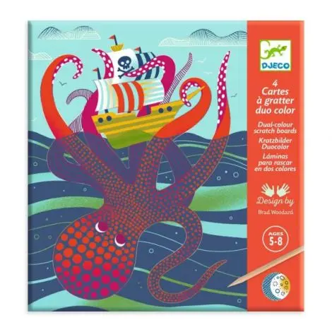 Joc creativ de razuit Fauna marina, Djeco