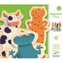 Joc cu magneţi Djeco Animale- amuzante