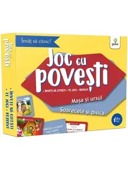 Joc cu povesti. Masa si ursul. Soarecele si pisica. Invat sa citesc!/***