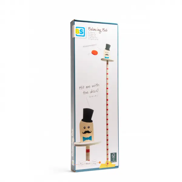 Joc de aruncare la tinta-Echilibristul Bob,lemn,+6 ani