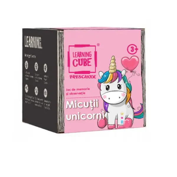 Joc de atentie Learning Cube - Micutii unicorni