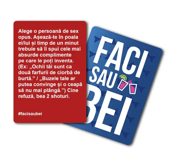 Joc de carti - Faci sau bei - Editia decenta | Faci sau Bei