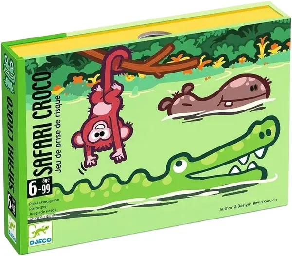 Joc de cărți pentru copii Djeco - Safari cu crocodili