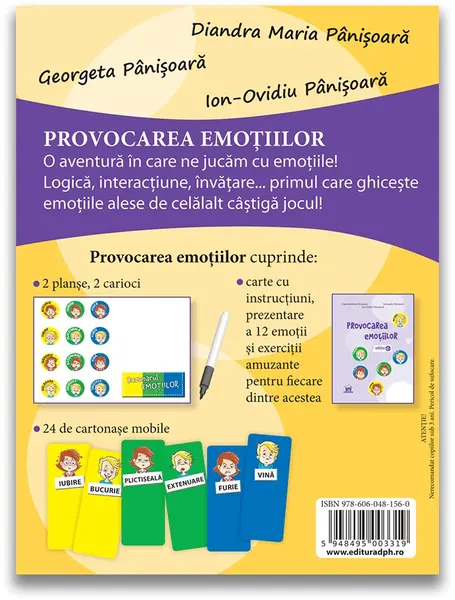 Joc de inteligenta emotionala - Provocarea emotiilor | Didactica Publishing House