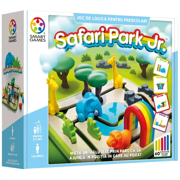 Joc de logica cu 60 de provocari, Smart Games, Safari Park Jr.