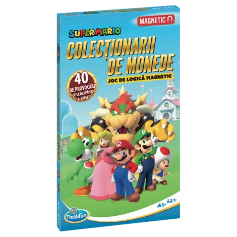 Joc de logica magnetic Thinkfun - Super Mario Coin Collector, in limba romana