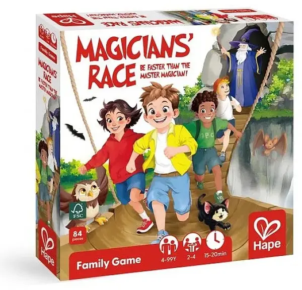 Joc de masă pentru copii Hape - Magicians' Race, 84 piese
