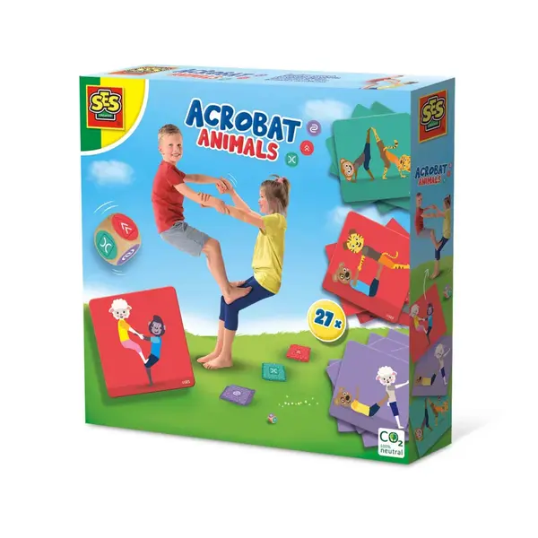 Joc de petrecere - Acrobatii cu animale cu 27 carduri, +5 ani