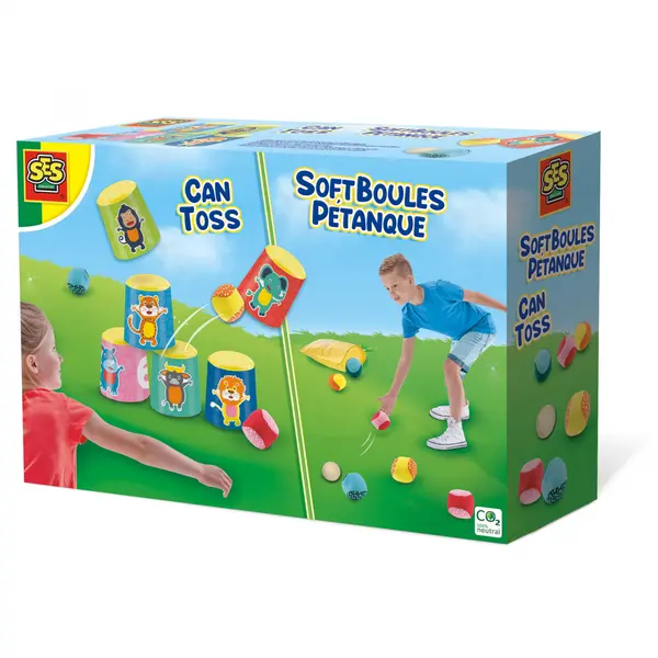 Joc de petrecere - Joc de aruncat si Petanque (bile moi) 2 in 1, 4-8 ani