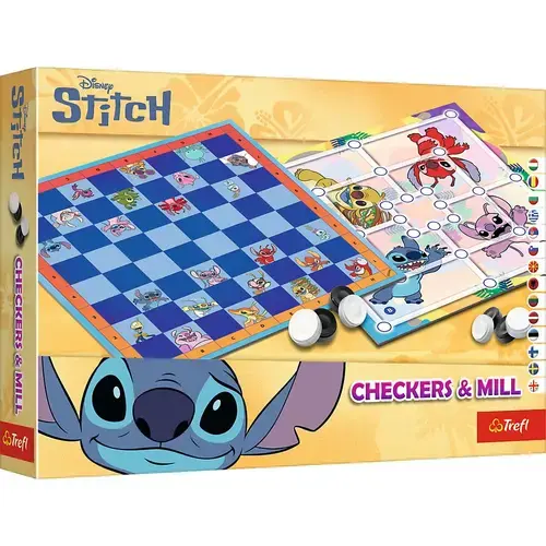 Joc de societate Checkers & Mill, Lillo & Stitch