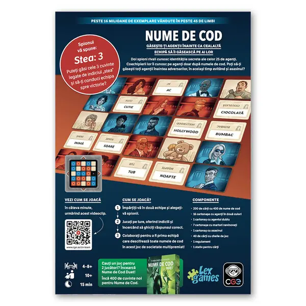 Joc de societate - Nume de Cod | Lex Games