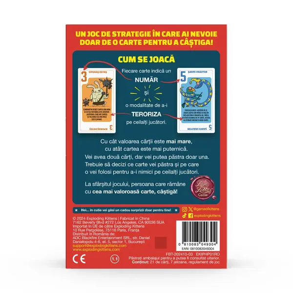 Joc de societate - Power Hungry Pets (RO) | Exploding Kittens