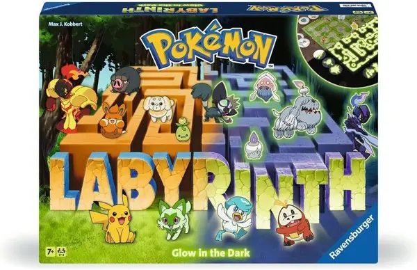 Joc de societate Ravensburger - Pokemon Labyrinth Glow in the Dark - Pentru copii