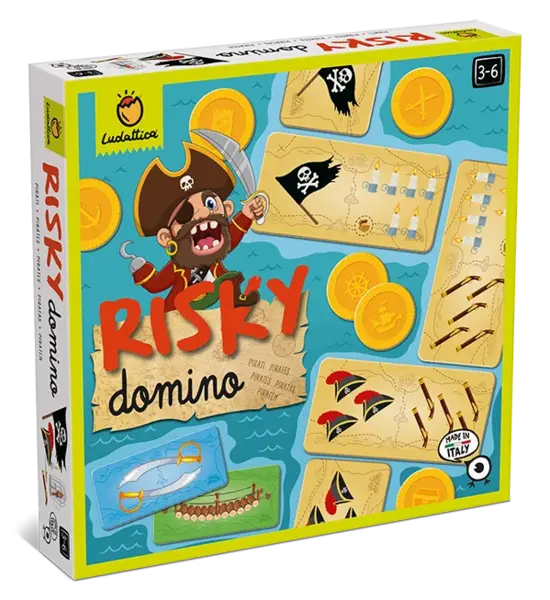 Joc de societate Risky Domino Pirati