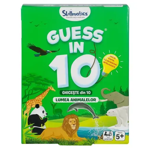 Joc de societate Spin Master - Ghiceste din 10, Lumea animalelor, limba romana