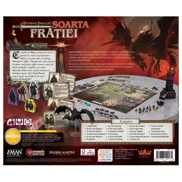 Joc de societate - Stapanul Inelelor: Soarta Fratiei | Z-Man Games