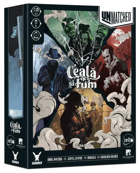 Joc de societate - Unmatched: Ceata si Fum | Geekach