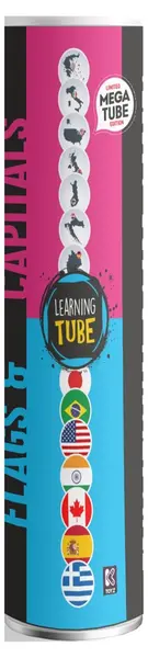 Joc educațional de masă Learning Tube: Flags & Capitals (limba engleză)
