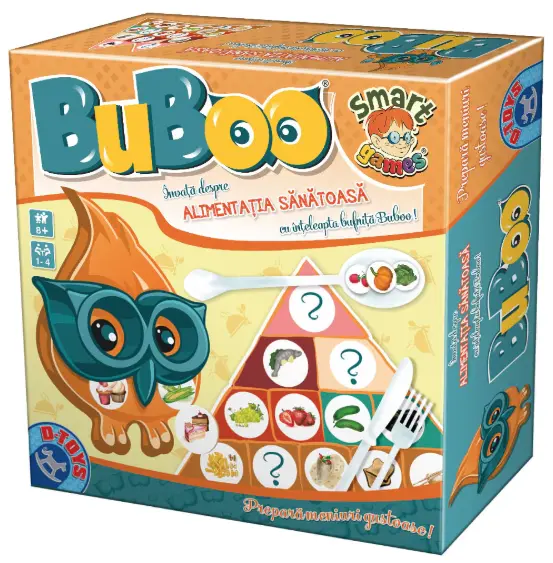 Joc educativ - Bufnita Buboo invata despre alimentatia sanatoasa | D-Toys