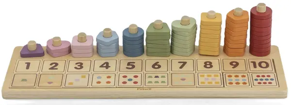 Joc educativ de numărare din lemn Viga Polar B