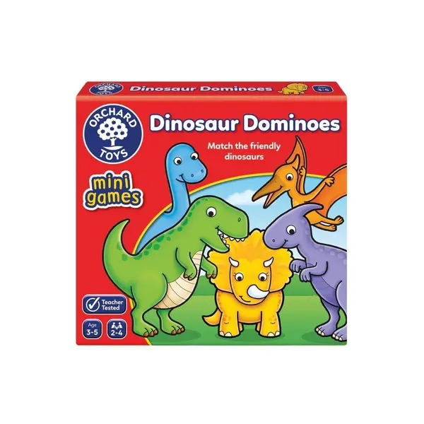 Joc educativ Domino Dinozauri DINOSAUR DOMINOES