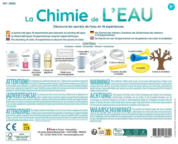Joc educativ - Experimente Chimie - Secretele apei | Sentosphere