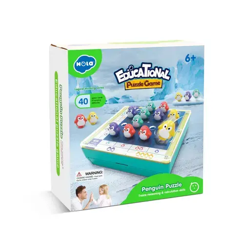 Joc educativ Hola Puzzle Pinguini