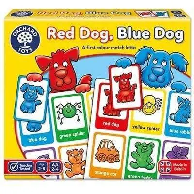 Joc educativ loto in limba engleza Catelusii RED DOG BLUE DOG