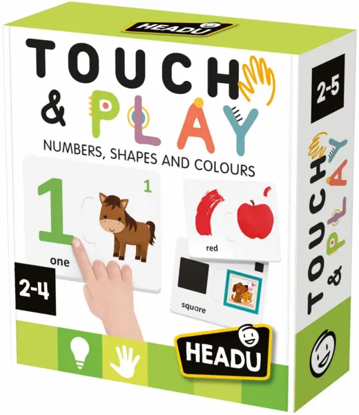 Joc educativ - Touch & Play - Numere, forme si culori | Headu