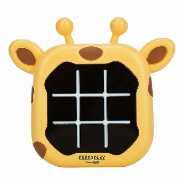Joc electronic 2 in 1, Free2Play, X si 0, Design girafa, 3 ani +