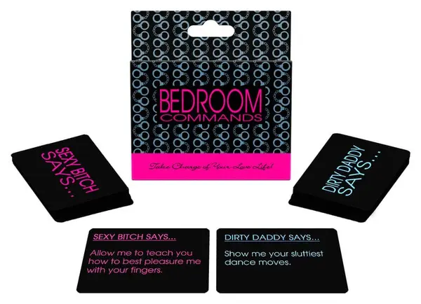 Joc erotic Kheper Games – Bedroom Commands, set de cărți pentru cupluri, limba engleză