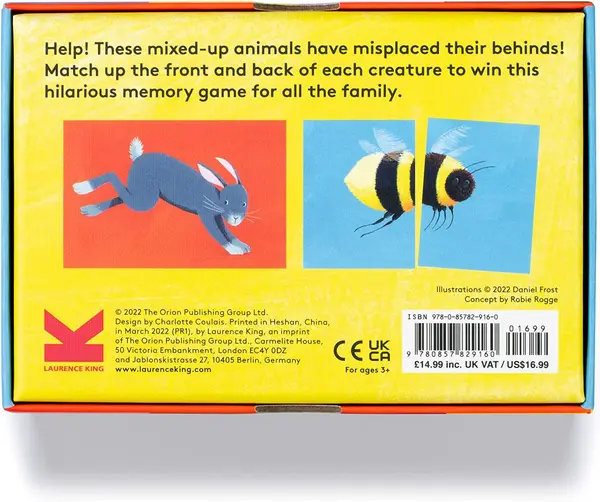 Joc - Find My Behind. An Animal Memory Game | Laurence King Publishing