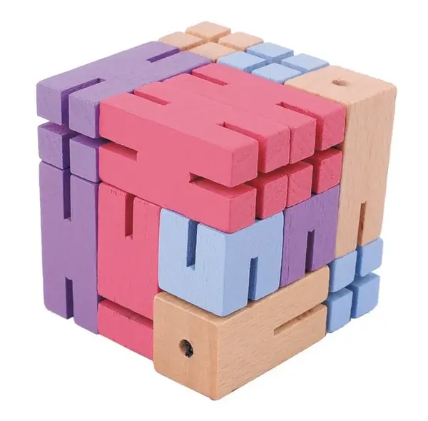 Joc logic 3D puzzle Figurina violet 4,8 cm