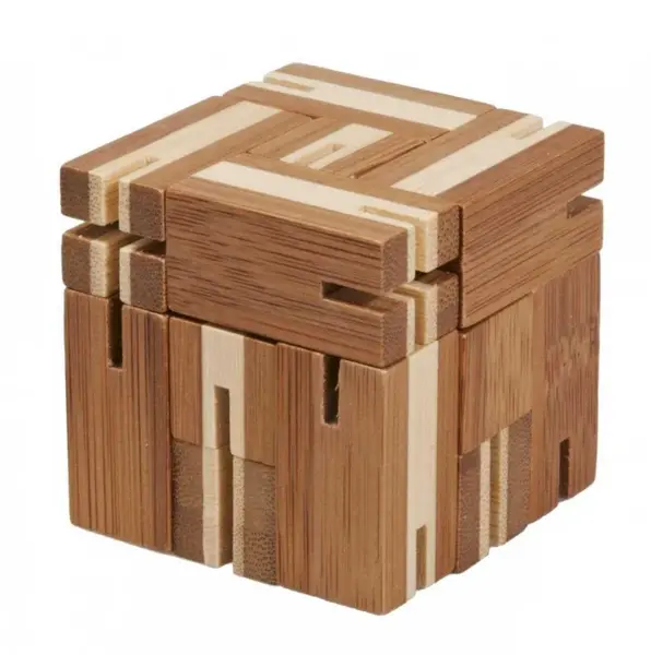 Joc logic puzzle 3D din bambus Flexi-cub