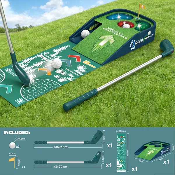 Joc Mini Golf Interactiv cu Efecte Sonore si Luminoase 3+