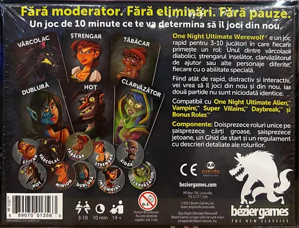 Joc - One Night Ultimate Werewolf | Bezier Games
