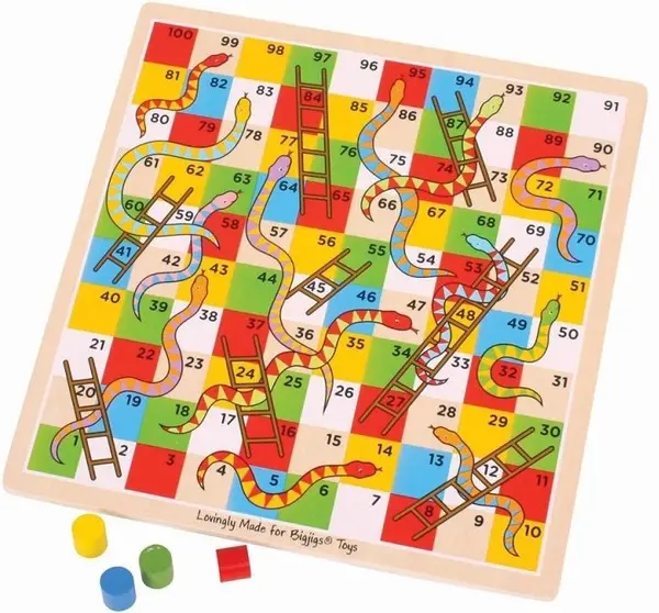 Joc pentru copii Bigjigs - Serpi si scari