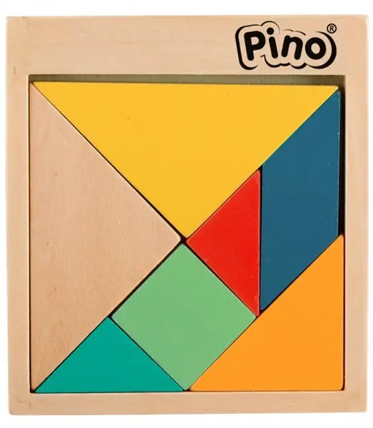 Joc pentru copii Pino - Tangram, culori pastelate