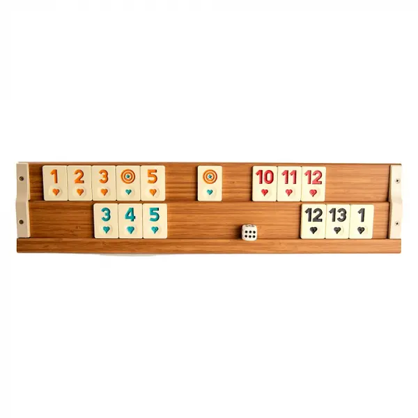 Joc remi rummy din lemn DELUXE
