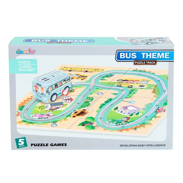 Joc si puzzle 2 In 1, Autobuz scolar