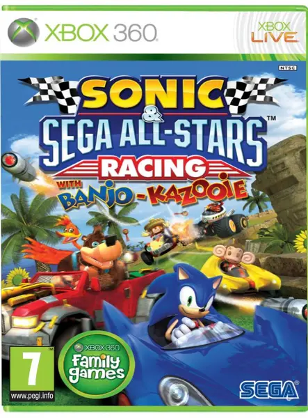 Joc Sonic & Sega All-stars Racing W. Banjo & Kazooie (classics) Pentru Xbox 360 PlayStation 3|Xbox 360|Android|iOS|PC|Nintendo DS|Wii