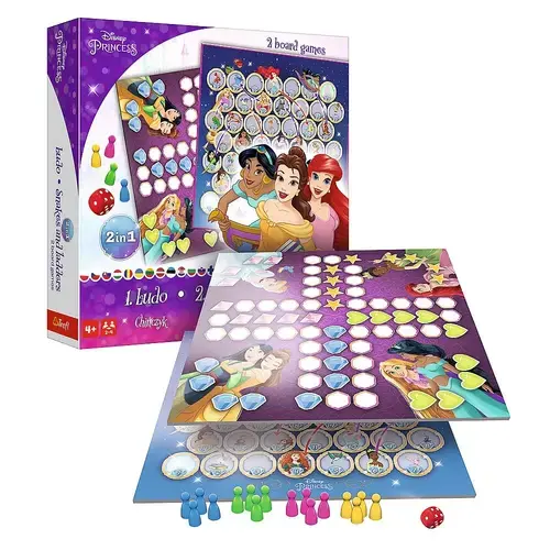Joc Trefl 2in 1 Disney Princess: Ludo/Serpi si scari