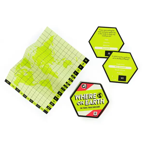 Joc trivia - Hexagon Family - Where on Earth | Ginger Fox