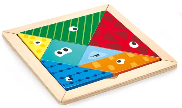 Jocul pentru copii Hape - Tangram, din lemn