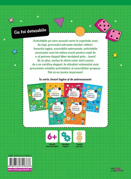 Jocuri logice si de antrenament 6 ani+ |