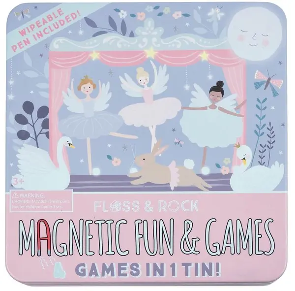 Jocuri magnetice 4 in 1 Floss&Rock - Balerine