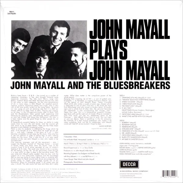 John Mayall Plays John Mayall - Red & Black Marble Vinyl | John Mayall